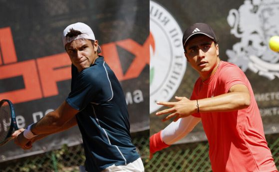 Bolgarska tenisača Ivan Ivanov in Aleksander Vasilev v finalu US Opena