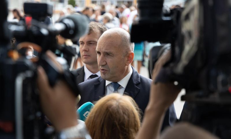 Президентът Румен Радев на 15 септември