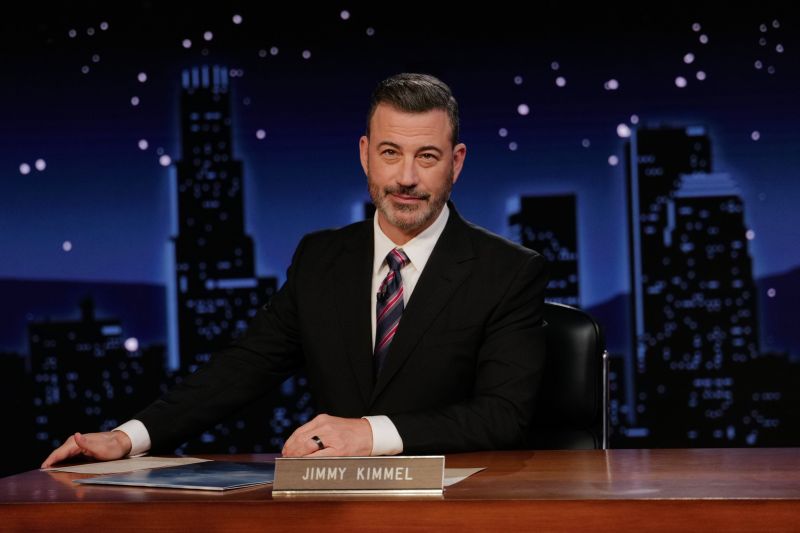 Кадър от предаването Jimmy Kimmel Live! на 23 септември 2025 г. Снимка: Randy Holmes/Disney via AP