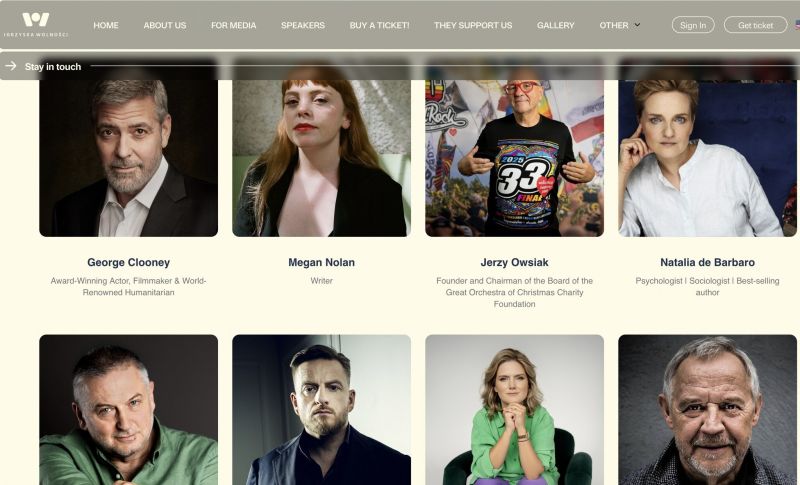 Георги Господинов и Джордж Клуни са сред участниците във фестивала на идеите Freedom Games в Полша