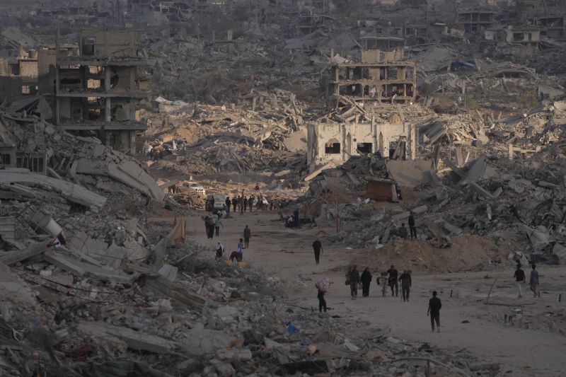 Развалините на града Газа. 