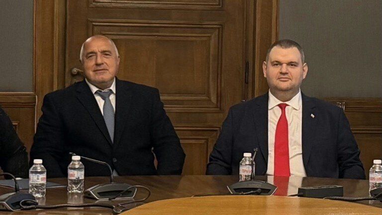 Бойко Борисов и Делян Пеевски в НС