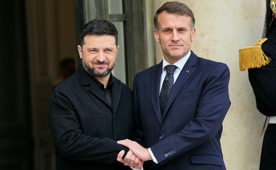 Макрон и Зеленски 