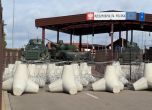 Бронирана техника разположена по полско-беларуската граница в района на граничен контролно-пропускателен пункт Половце – Песчатка, 15 октомври 2025 г.