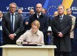 Върховният представител на ЕС по въпросите за външната политика Кая Калас присъства на среща на министрите на външните работи в Лвив, Украйна, 9 май 2025 г.