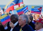 Кубинският президент Мигел Диас-Канел на митинг в Хавана в подкрепа на венецуелския президент Николас Мадуро на 3 януари 2026 г. / Снимка: AP Photo/Ramon Espinosa
