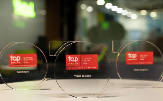 Yettel е сред десетте топ работодатели в телеком сектора в Европа
