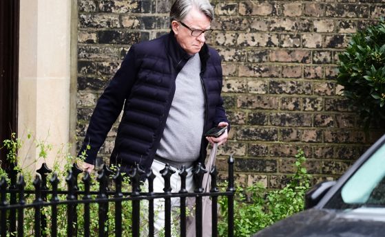 Арестуваха Питър Манделсон в Лондон заради връзките си Джефри Епстийн