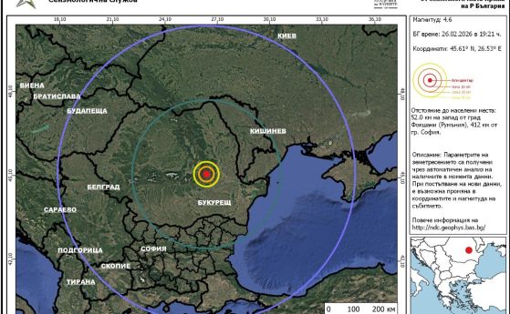 Земетресение в сеизмогенната зона Вранча
