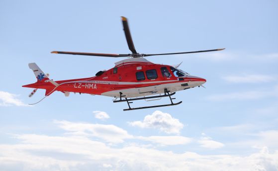 Вдигнаха въздушната линейка за пострадал от волтова дъга