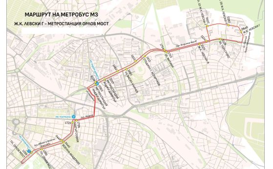 Метро № 3 ще вози от Горна баня до Орлов мост, затварят две станции до 20 юни