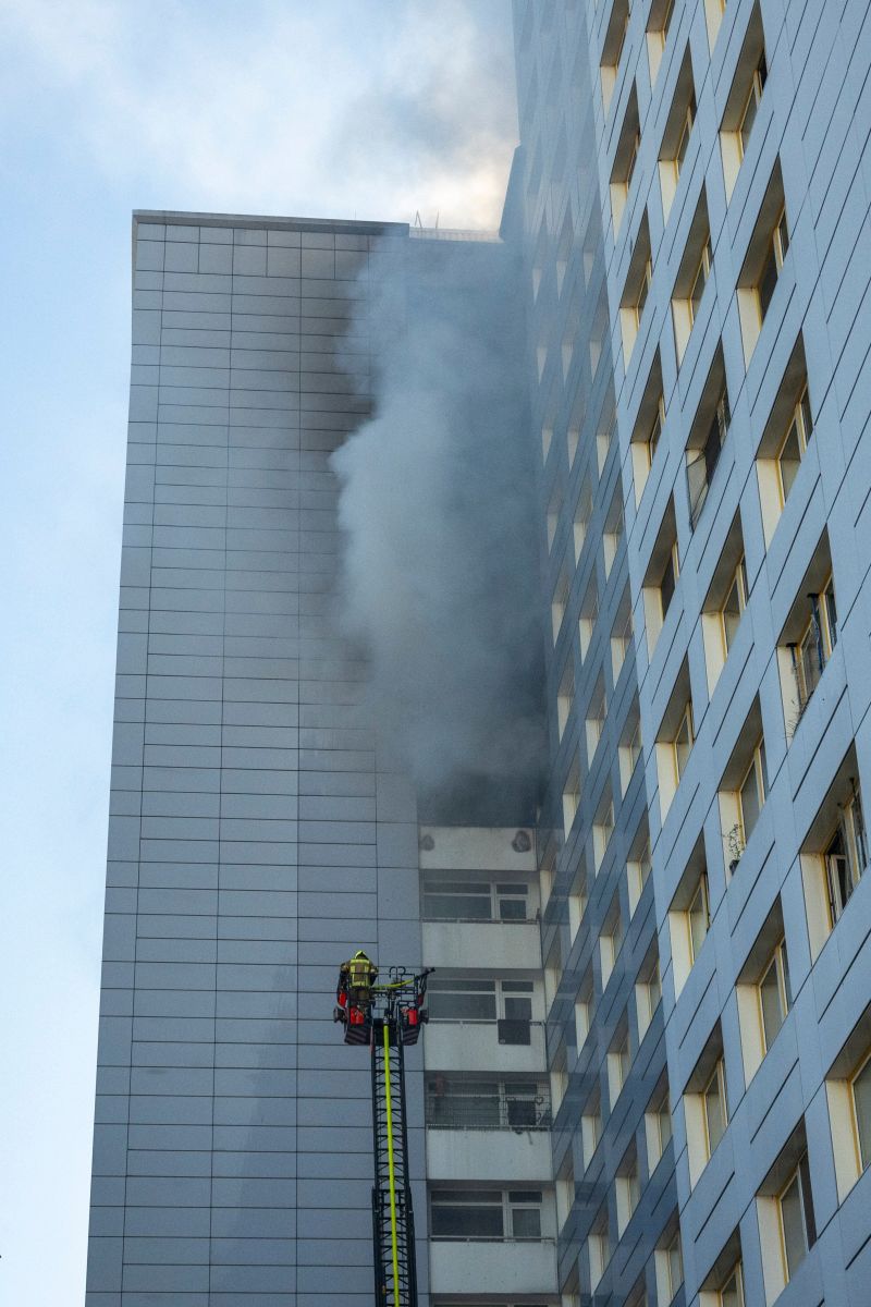 Пожар в 21-етажна сграда в Берлин, Getty Images