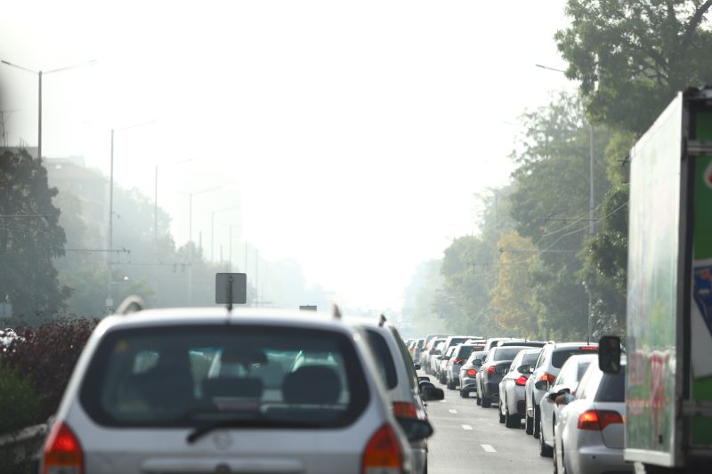 Задръстване след катастрофа