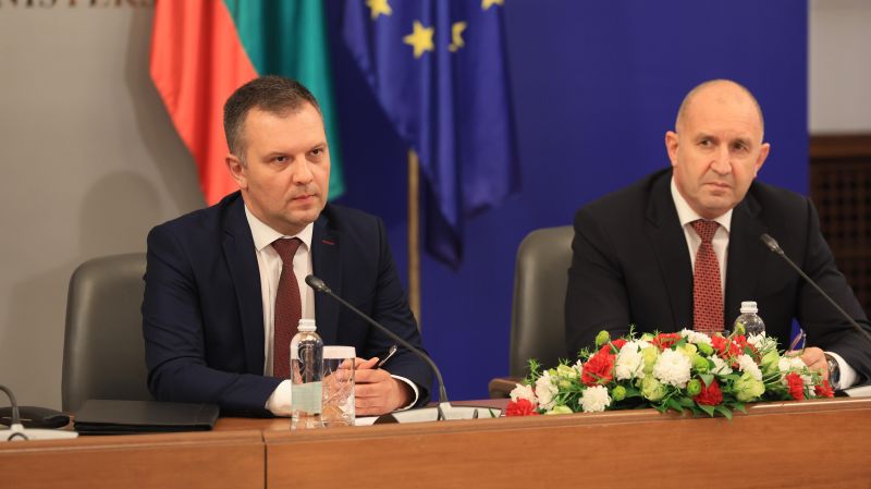 Румен Радев и Николай Найденов, министър на правосъдието