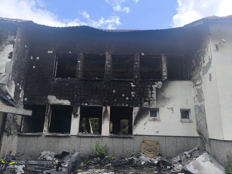 Хижа Петрохан след пожара