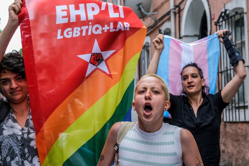 Протест в защита на гей правата в Истанбул, Getty Images