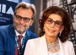 Marco Spagnoli and Sophia Loren 
