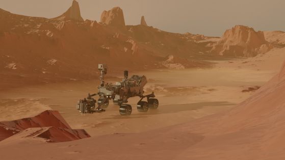 Марсоходът Perseverance на Марс