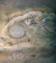 През март 2017 г. Juno се доближи до Юпитер на безпрецедентните 4400 км над върховете на облаците на газовия гигант, прелитайки с 208 000 км/ч спрямо планетата  Снимка: NASA / JPL-Caltech / SwRI / MSSS