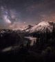 Млечният път на красивия фон на връх Rainier в щата Вашингтон.  Снимка: International Earth&Sky Photo Contest